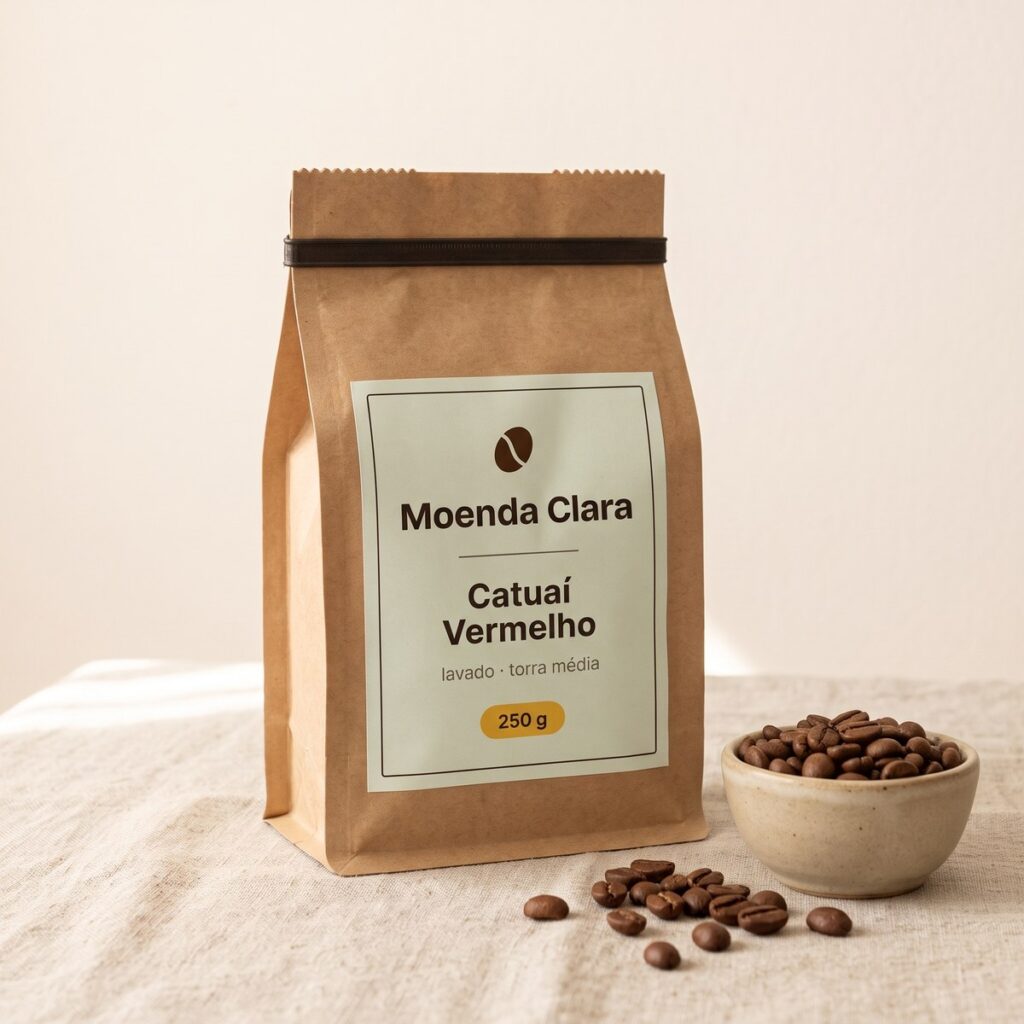 Pacote de café Catuaí Vermelho da Moenda Clara