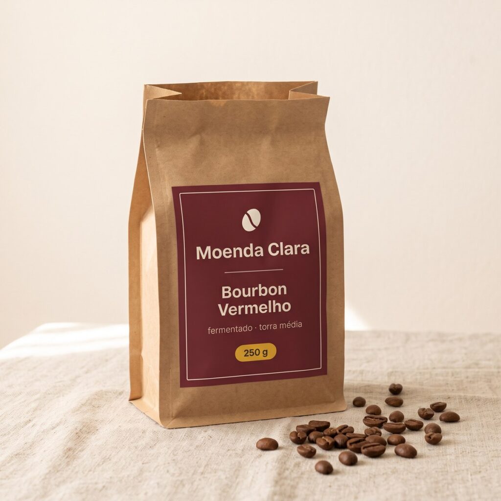 Pacote de café Bourbon Vermelho da Moenda Clara